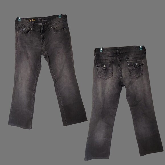 KUT FROM THE KLOTH Jeans  y2k So Low Jeans Faded Black 12 - Picture 1 of 5
